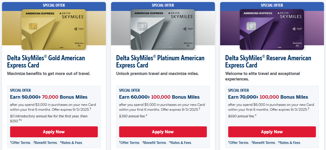 Targeted NLL Offers for Delta Cards, Earn Up to 125K SkyMiles