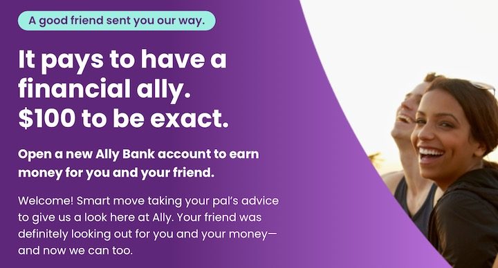 Ally Bank $100 New Savings Account Referral Bonus (No Direct Deposit Requirement) — My Money Blog