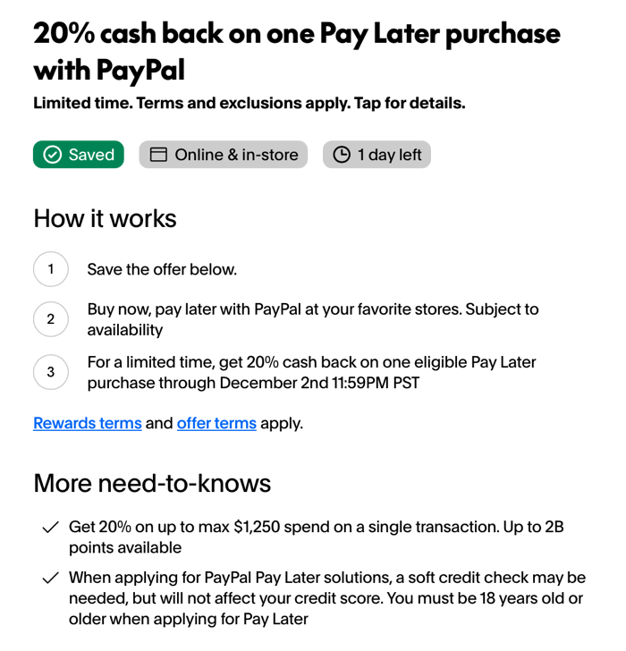 20% Off Single Purchase, Up to $250 Off (Expires Soon) — My Money Blog