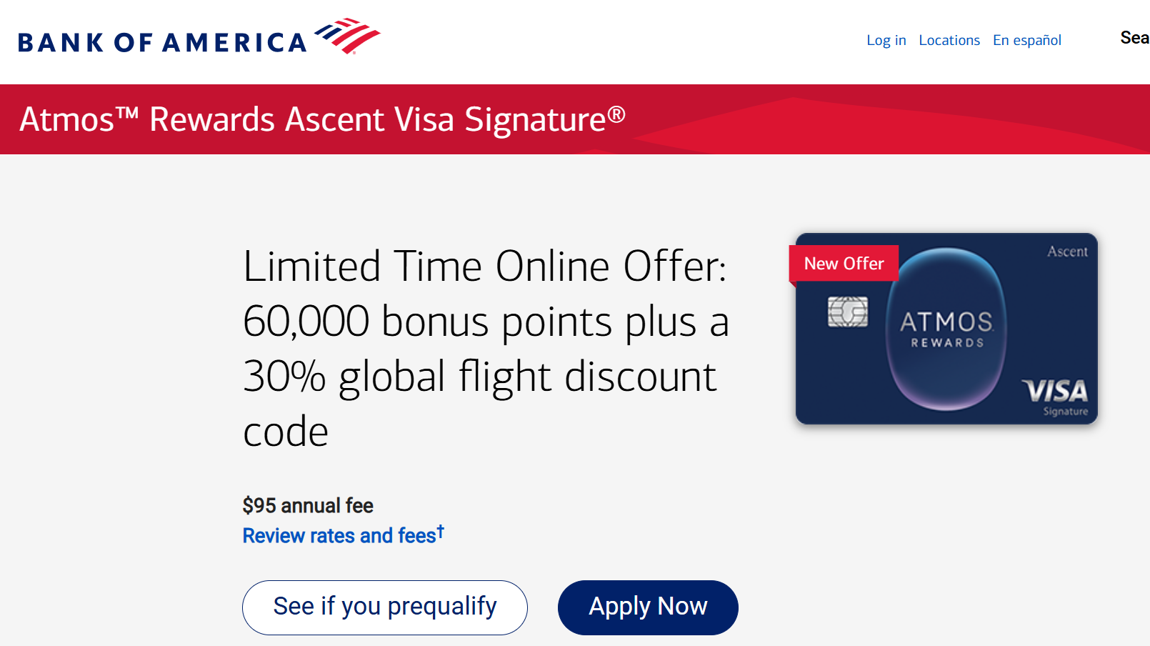 Bank of America Showing Pre-Qualify Tool for Some Cards