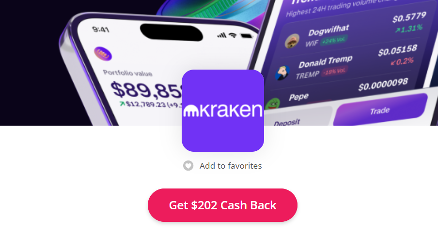 Get $202 Bonus for New Kraken Account