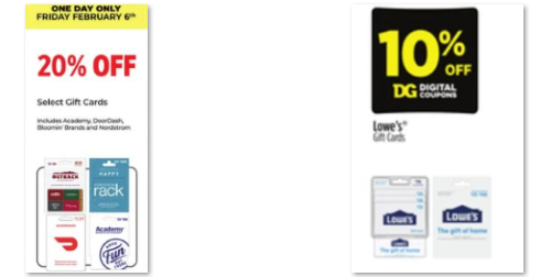 Dollar General: 20% Off DoorDash, 10% Off Lowe’s
