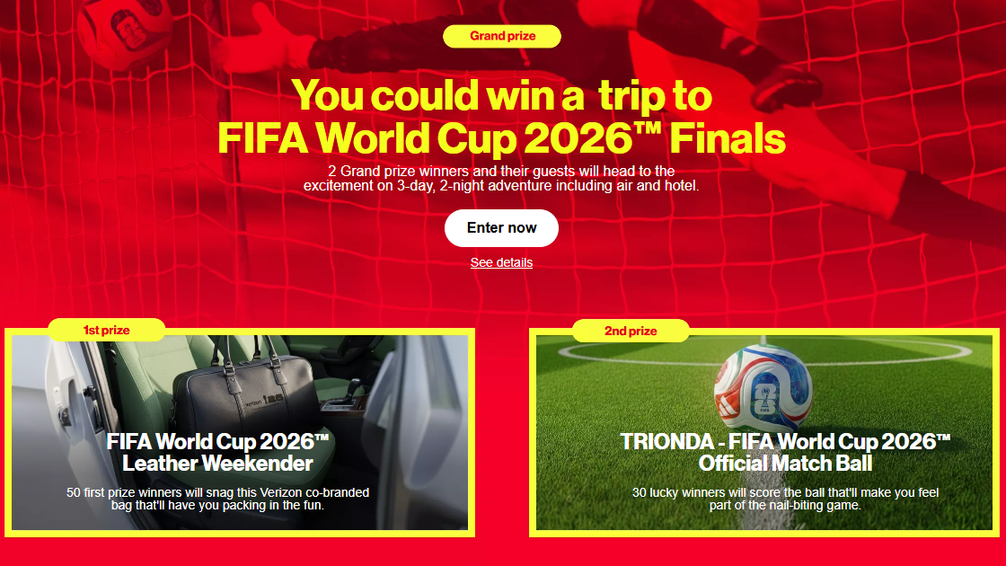 Verizon Is Giving Away FIFA World Cup Tickets
