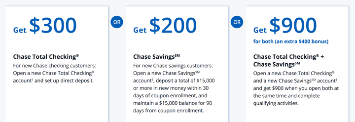 Chase Bank $900 Checking + Savings Bonus w/ Coupon Code (Updated 2026) — My Money Blog