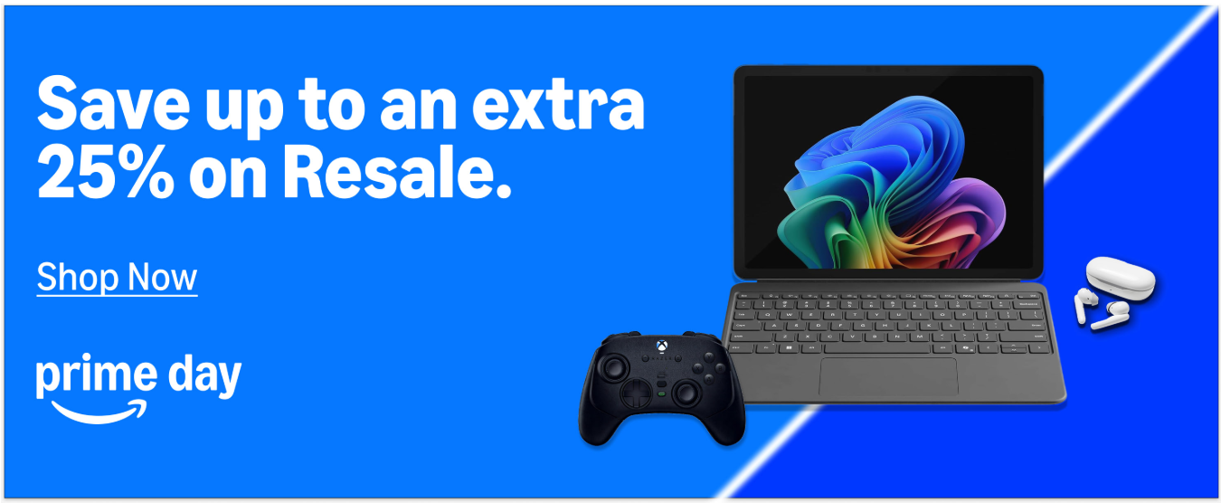 Amazon Resale Prime Day Event, Save An Extra 25%
